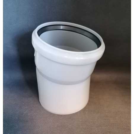 Gomito polipropilene 15 gradi, Ø 110 mm.