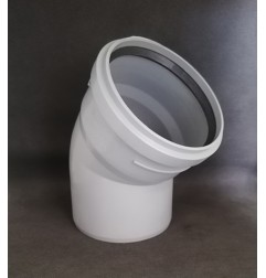 Curva aperta polipropilene 45° Ø 110 mm.
