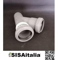 Derivazione polipropilene 45 gradi, Ø 40 mm.