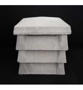 Comignolo canna fumaria in cls 30 x 30-40 x 40 cm.