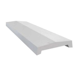 Coprimuro gettato incastro grigio 100x5,5 cm, 26,5-33 cm.