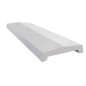 Coprimuro gettato incastro grigio 100 x 5,5 cm 26,5-33 cm.