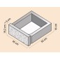 Blocco contro terra MURO FIORITO 45 x 50 x 19,2 cm grigio.
