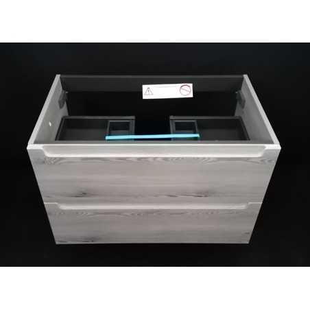 Mobile bagno sospeso Metropolitan 80 cm due cassetti