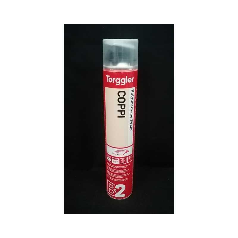 Schiuma poliuretanica monocomponente Coppi 750 ml cod. 006909 Torggler versione pistola.