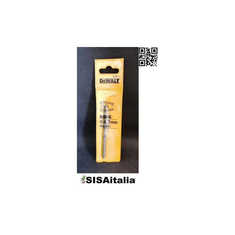 Punta hss-g-din 338 per metallo DT5217-QZ Dewalt 101-63 mm, Ø 6,5 mm.