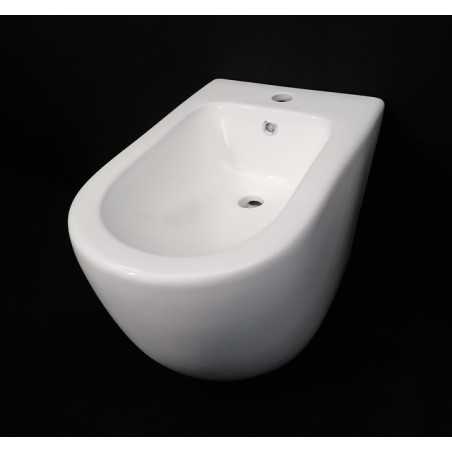 Bidet LT-2141C-GW Btw Milos da pavimento bianco lucido.