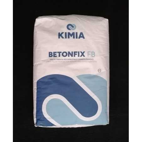 Malta antiritiro fibroarmata a marchio CE per riparazioni e cosolidamenti 010045 Betonfix FB 25 kg.