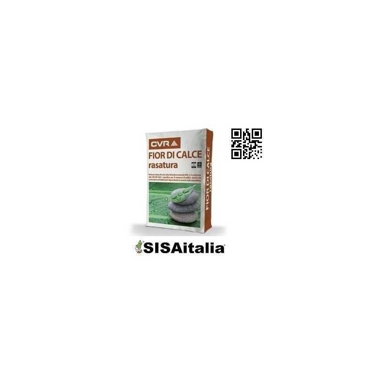 Rasatura civile NHL 3.5 a base di sola calce idraulica naturale FIOR DI CALCE cod. 030115 Cvr 25 kg.