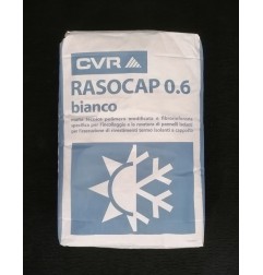 Colla e rasante per cappotto bianco.