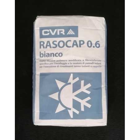 Colla e rasante per cappotto bianco.
