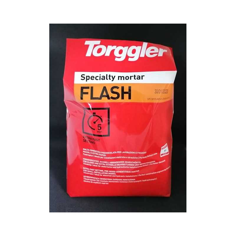 Malta cemento rapido pronta presa 006040 Flash Torggler 5 kg.