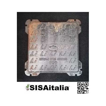 Chiusino ghisa sferoidale b125 40x40 cm.