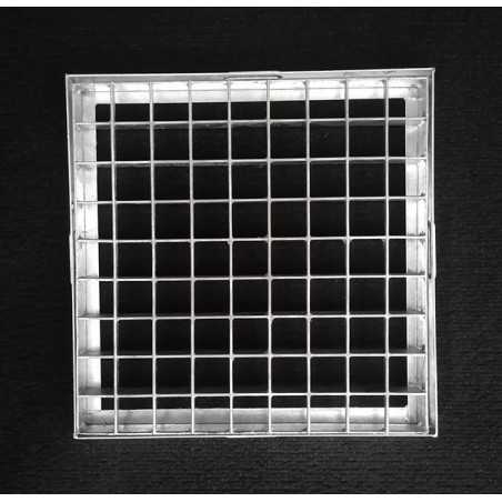 Griglia zincata con telaio maglia 33x33 mm 30x30 cm.