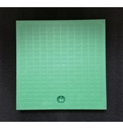 Chiusino polipropilene senza telaio verde, 40x40 cm.