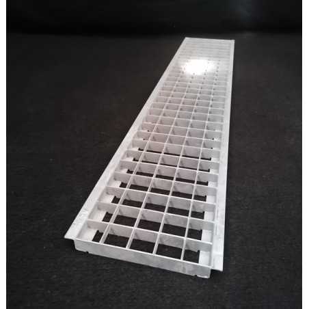Griglia per canaletta in polimero L 100 cm W 15 cm H 9,5 cm.