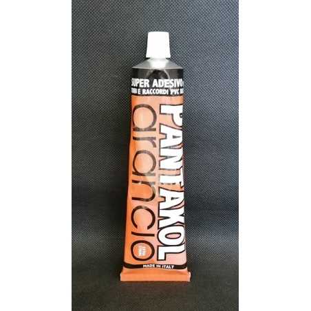 Adesivo arancio per componenti in PVC rigido 125 g.