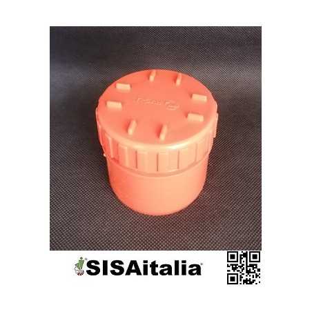 Tappo di chiusura per tubo pvc arancio Ø 63 mm.