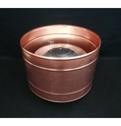 Cappello antintemperie cupro inox colore rame Ø 120 mm.