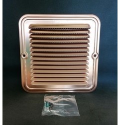 Griglia ventilazione rame con rete 20 x 20 cm.