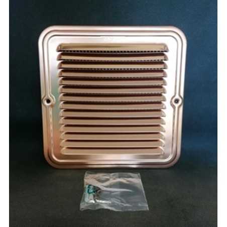 Griglia ventilazione rame con rete 20 x 20 cm.