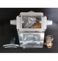 Valvola a sfera da incasso per gas con manopola a scomparsa Gas Box...