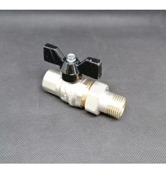 Valvola a sfera femmina-bocchettone diritta o-ring 1/2".