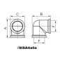 Gomito 90 gradi ottone F-F 1/2".